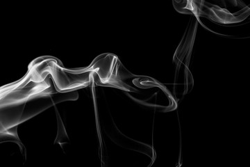 Abstract smoke on a black background. aromatherapy