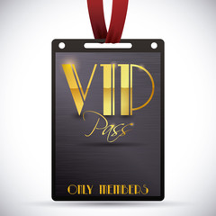 VIP card design.