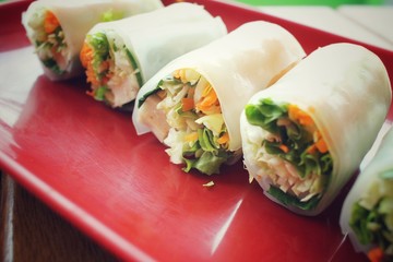 Vietnamese noodles roll