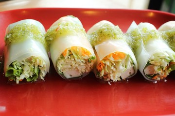 Vietnamese noodles roll
