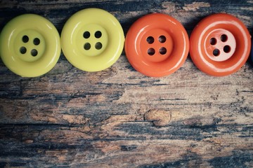 Colorful sewing buttons