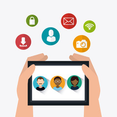 Social media design.