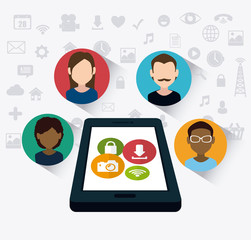 Social media design.