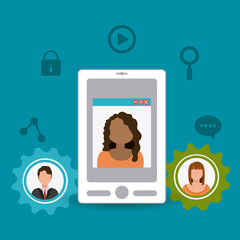 Social media design.