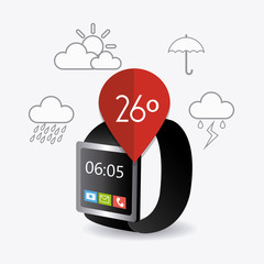 Weather mobile app design.