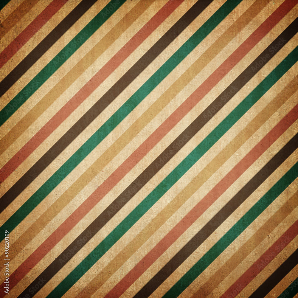 Sticker retro stripe pattern vintage background