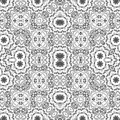 Abstract seamless outline pattern