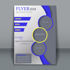 Vector flyer template for design 