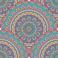 Ethnic floral seamless pattern