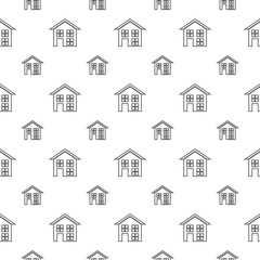 seamless pattern with building