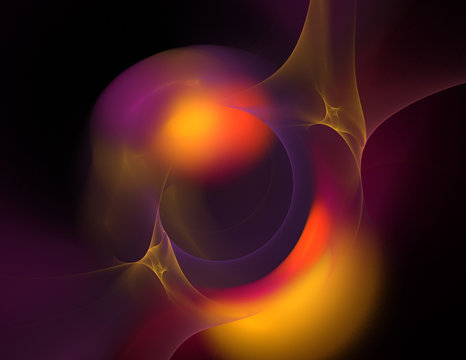 Abstract fractal ball of light