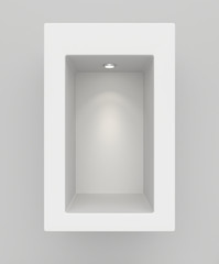 Boutique with light sources top