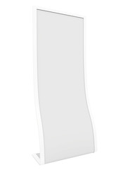 Exhibition stand isolated on white background