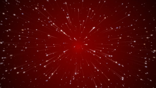 Flying through a star field motion background