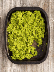 rustic british mushy peas