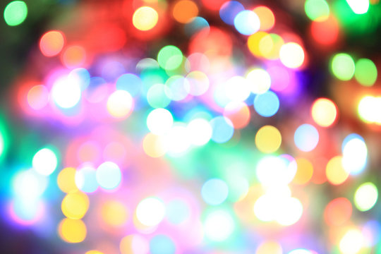 color christmas lights background