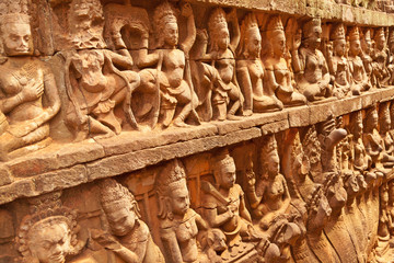 Fototapeta premium Terrace of the Leper King, Angkor Wat, Cambodia