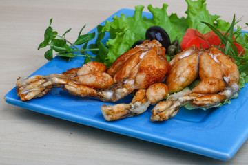 Fried frog legs