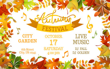 Autumn Festival template.