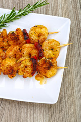 Prawn skewer