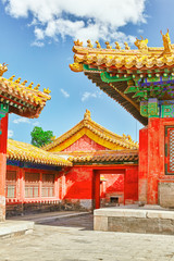 Obraz premium Palaces, pagodas inside the territory of the Forbidden City Muse