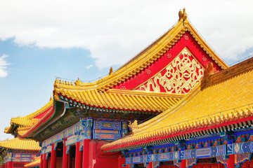Obraz premium Palaces, pagodas inside the territory of the Forbidden City Muse