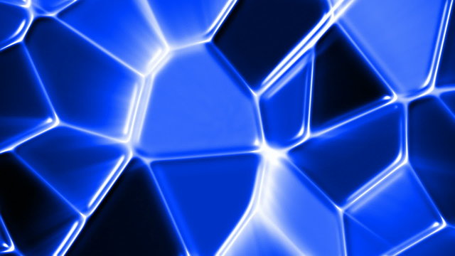Abstract blue mosaic motion background (seamless loop) 