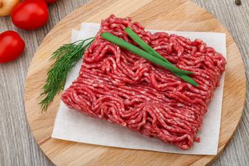 Raw minced meat