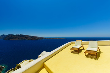 Fototapeta na wymiar Santorini, Greece - Oia typical view