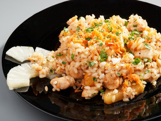 Rice with shrimps
