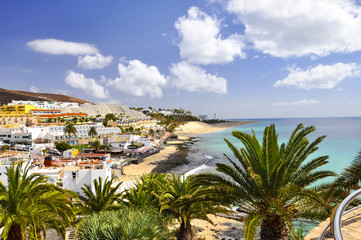 Fototapeta na wymiar View on the Morro Jable. Jandia. Fuerteventura