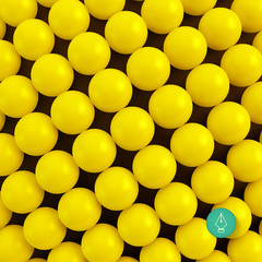 Abstract technology background with balls. Spheric pattern. 