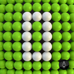 The number zero. Abstract mathematics background. 