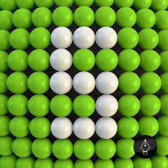 Number five. Abstract mathematics background. 