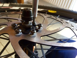 Reparatur am Fahrrad