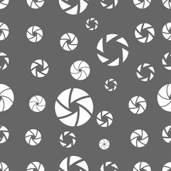 seamless pattern with camera shutter