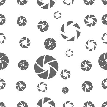 seamless pattern with camera shutter