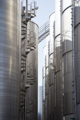 Wine silos in Cellino san Marco