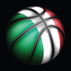 Italian basket ball, vector