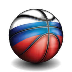 Russian basket ball, vector