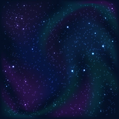 Fototapeta na wymiar Cosmic abstract background with stars and nebulas. Vector