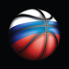 Russian basket ball, vector
