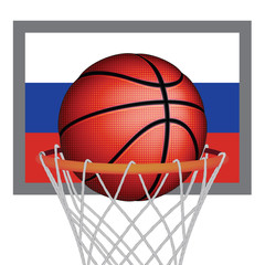 Russian basket ball, vector