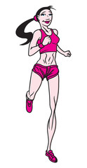 Running girl