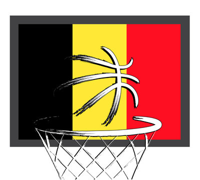 Belgian basket ball, vector