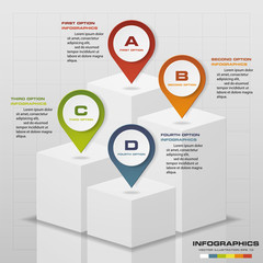columns of 4 steps stand for the presentation with Abstract navigation point and free space foryour text&data.