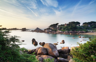 Plage de Perros-Guirrec, Bretagne.