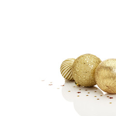 Gold Christmas balls