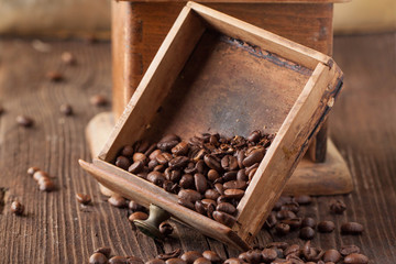old broken coffee grinder