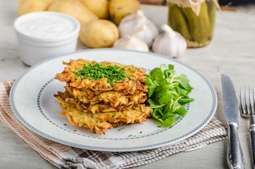 Czech potato fried pancakes